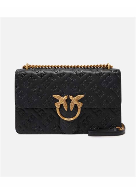 Borsa Love Bag a tracolla in pelle con logo PINKO | Borse | 100941 A1YBZ99Q